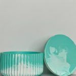 Ribbed Trinket Bowl Turquoise