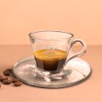 Caffe Vergnano Espresso Glass Cup And Saucer