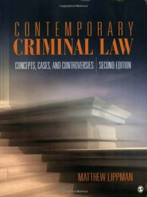 CONTEMPORARY CRIMINAL LAW (SECOND EDITION) by MATTHEW LIPPMAN